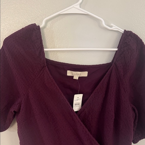 NWT LOFT Maroon Dress - Picture 8 of 8